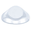 Sterling Silver Classic Signet Ring-Ring-Walker & Hall