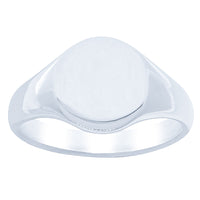 Sterling Silver Classic Signet Ring-Ring-Walker & Hall