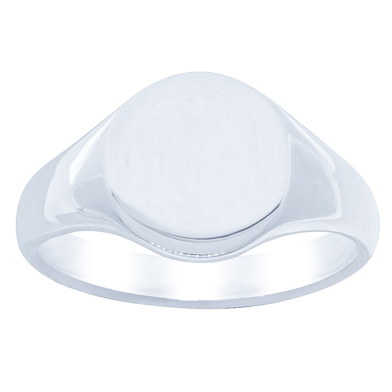 Sterling Silver Classic Signet Ring-Ring-Walker & Hall