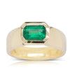 9ct Yellow Gold Emerald Ring-Ring-Walker & Hall