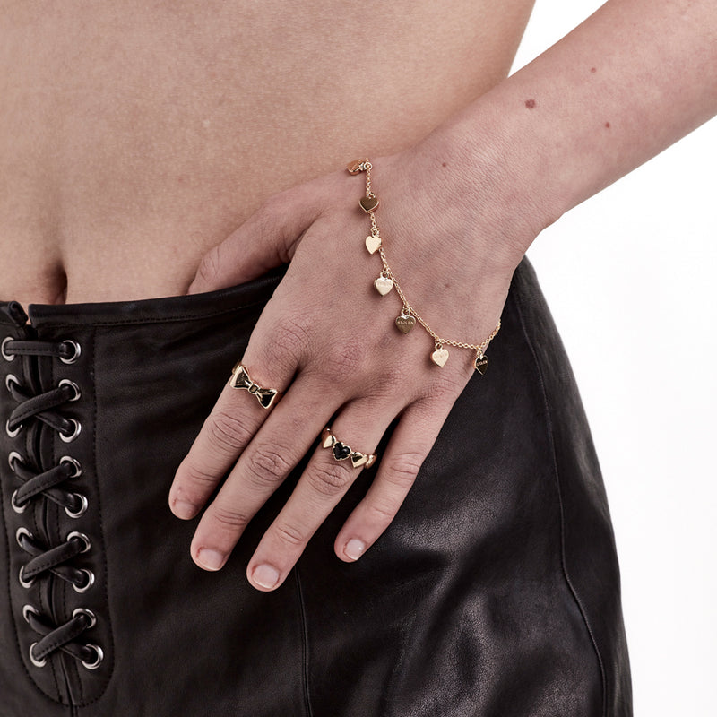 Stolen Girlfriends Club Stolen Heart Bracelet - Gold Plated-Bracelet-Walker & Hall