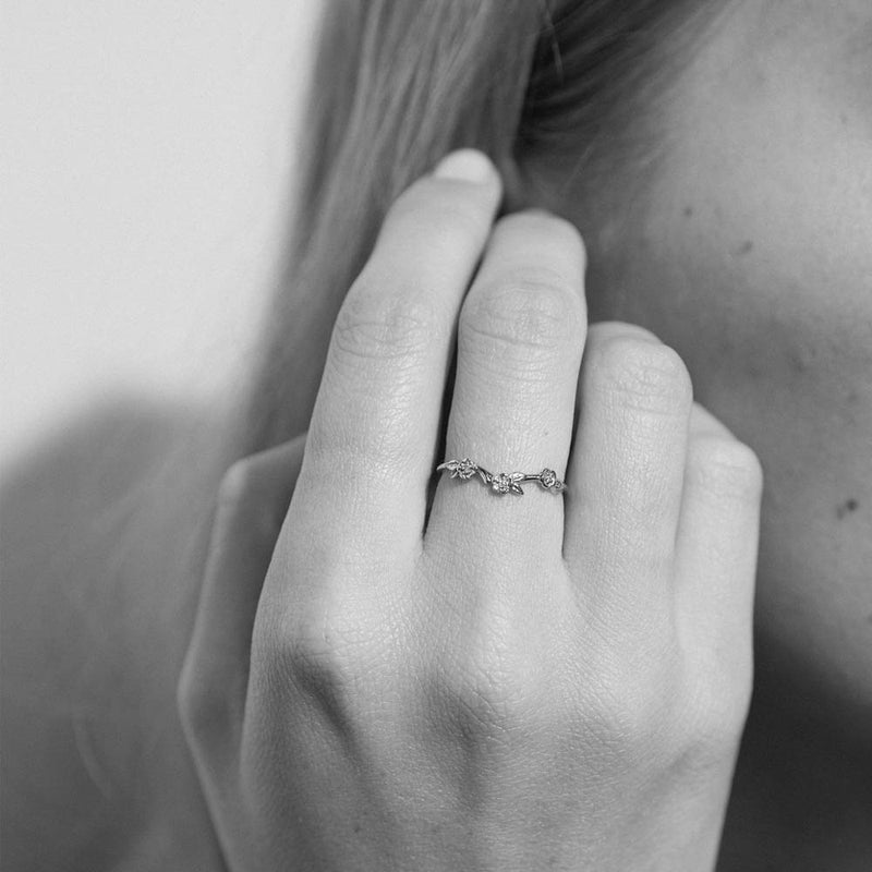 Meadowlark Alba Band - Sterling Silver-Ring-Walker & Hall