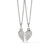Meadowlark Broken Heart Charm Necklaces - Sterling Silver-Necklace-Walker & Hall
