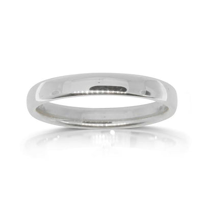 Platinum 3mm Band-Ring-Walker & Hall