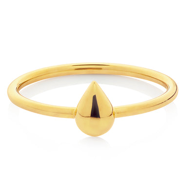 Boh Runga Droplet Ring - Yellow Gold-Ring-Walker & Hall