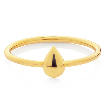 Boh Runga Droplet Ring - Yellow Gold-Ring-Walker & Hall