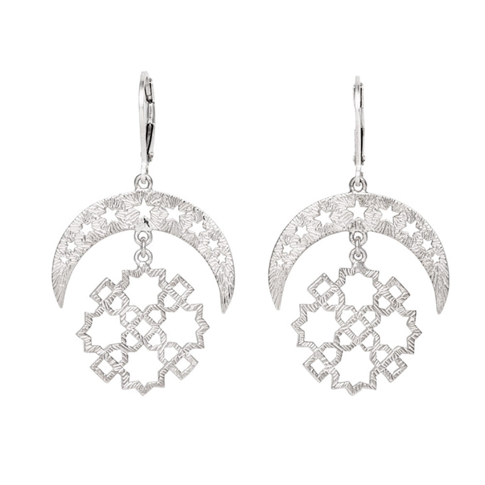 Zoe & Morgan Essaouira Earrings - Sterling Silver-Earrings-Walker & Hall
