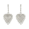 Zoe & Morgan Heart Rays Earrings - Sterling Silver-Earrings-Walker & Hall