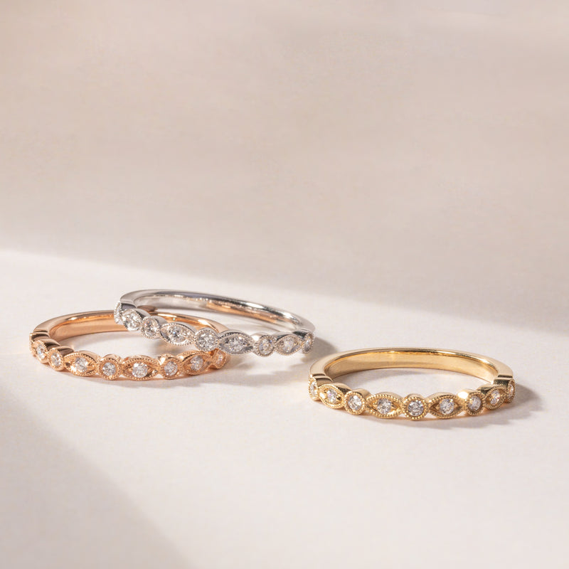 18ct Yellow Gold Diamond Aura Ring-Ring-Walker & Hall