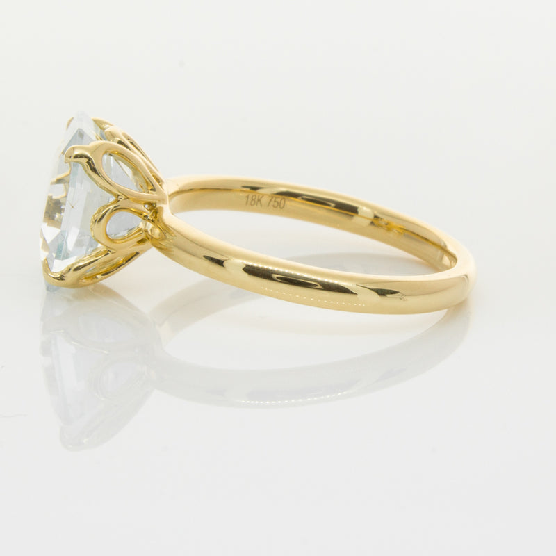 18ct Yellow Gold Aquamarine Octavia Ring-Ring-Walker & Hall