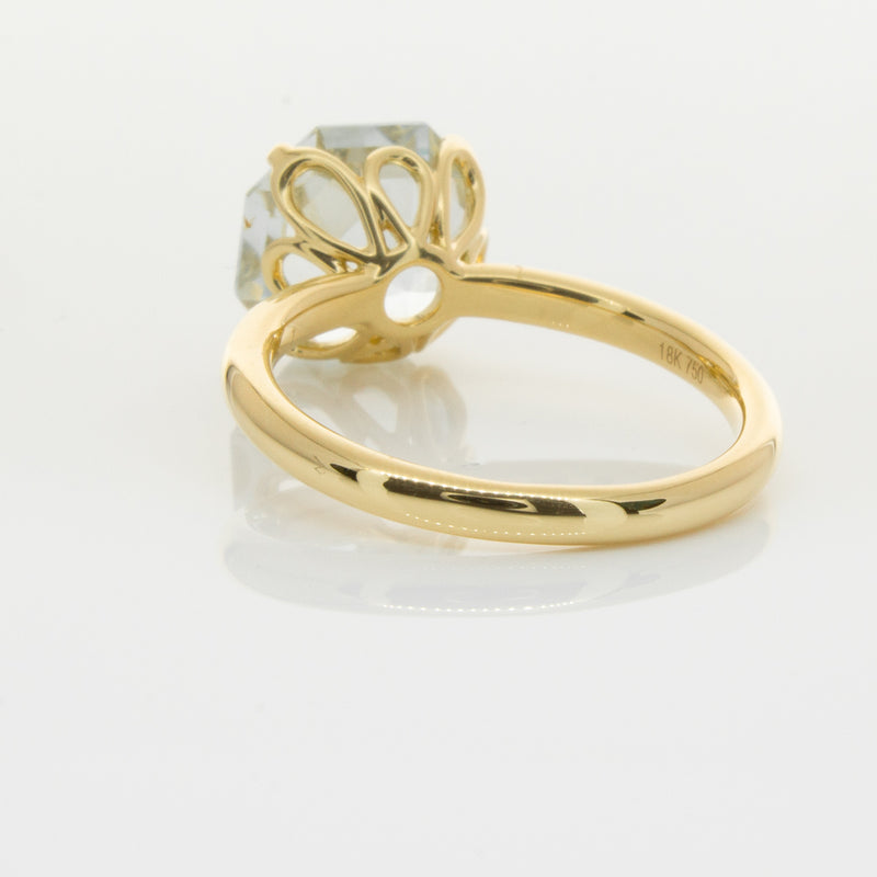 18ct Yellow Gold Aquamarine Octavia Ring-Ring-Walker & Hall