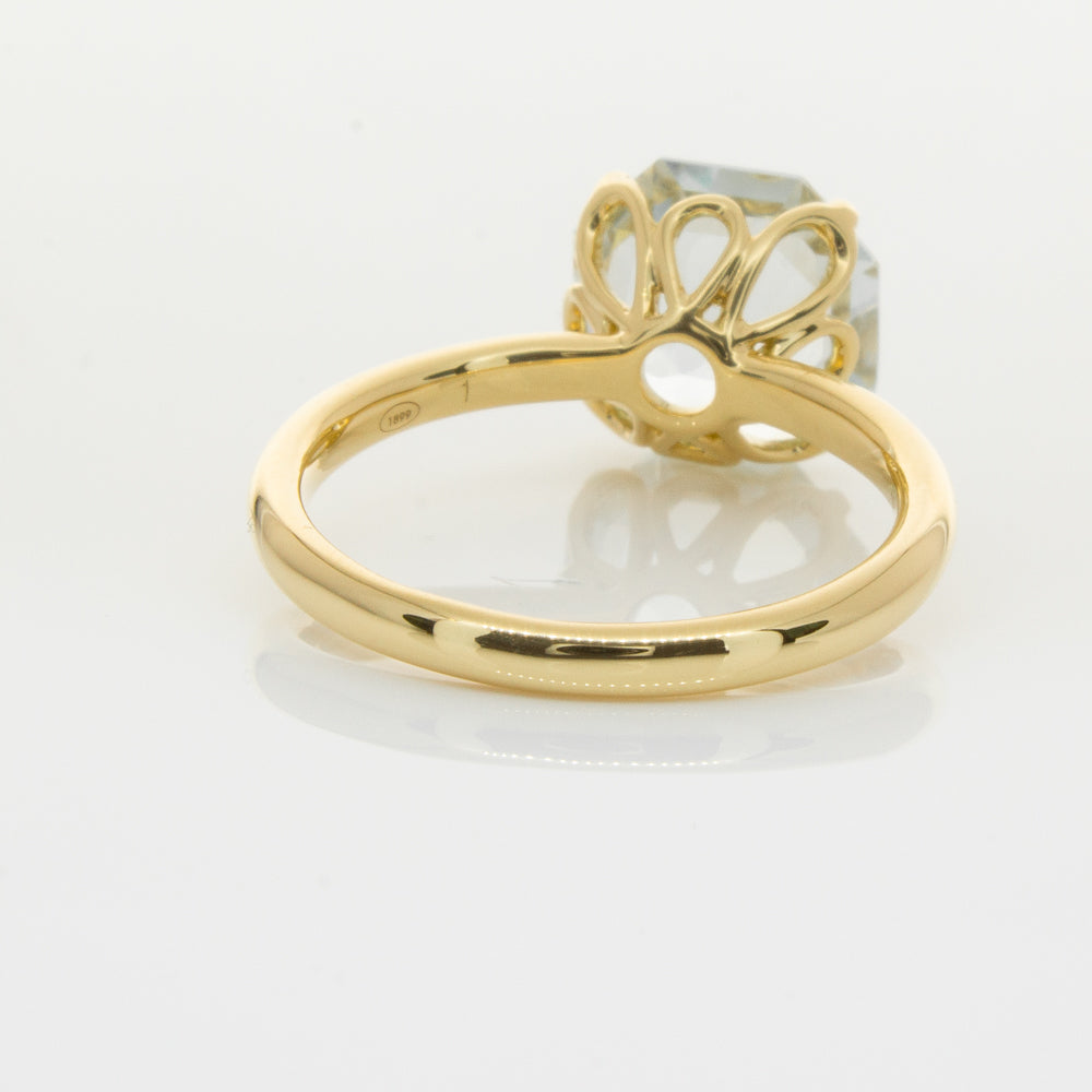 18ct Yellow Gold Aquamarine Octavia Ring-Ring-Walker & Hall