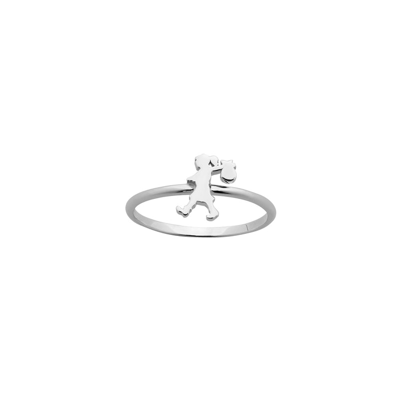 Karen Walker Mini Runaway Girl Ring - Sterling Silver-Ring-Walker & Hall