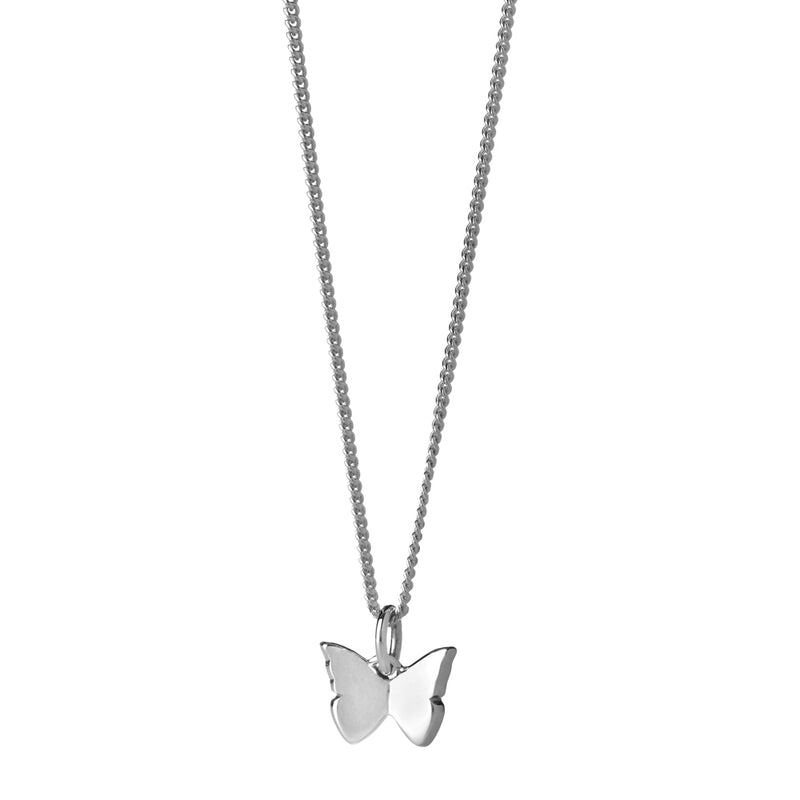 Karen Walker Mini Butterfly Necklace - Sterling Silver-Necklace-Walker & Hall