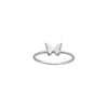 Karen Walker Mini Butterfly Ring - Sterling Silver-Ring-Walker & Hall