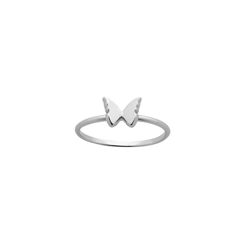 Karen Walker Mini Butterfly Ring - Sterling Silver-Ring-Walker & Hall