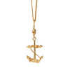 Karen Walker Anchor Necklace - 9ct Yellow Gold-Necklace-Walker & Hall