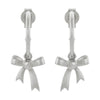 Karen Walker Bow Hoop Earrings - Sterling Silver-Earrings-Walker & Hall