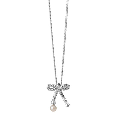 Karen Walker Love Knot Necklace - Sterling Silver-Necklace-Walker & Hall