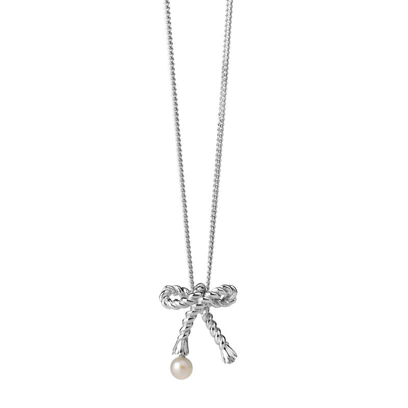 Karen Walker Love Knot Necklace - Sterling Silver-Necklace-Walker & Hall