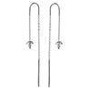 Karen Walker Mushroom Thread Earrings - Sterling Silver-Earrings-Walker & Hall