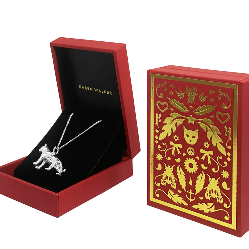 Karen Walker Lunar Tiger Necklace - Sterling Silver-Necklace-Walker & Hall