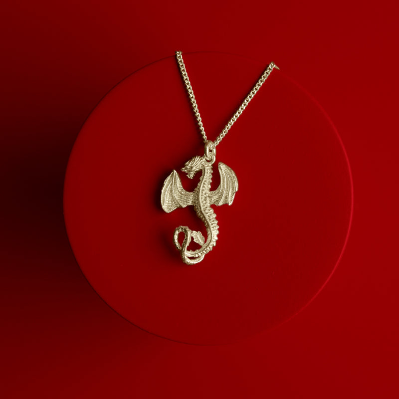 Karen Walker Lunar Dragon Necklace - Sterling Silver-Necklace-Walker & Hall