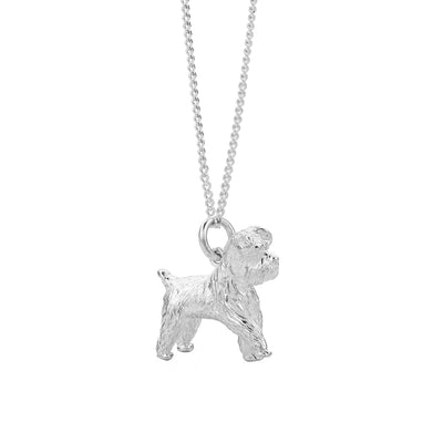 Karen Walker Lunar Dog Necklace - Sterling Silver-Necklace-Walker & Hall