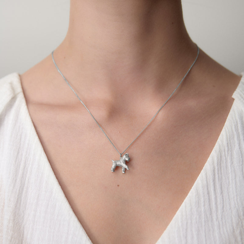Karen Walker Lunar Dog Necklace - Sterling Silver-Necklace-Walker & Hall