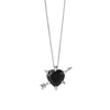 Karen Walker Cupid's Arrow & Heart Necklace - Sterling Silver-Necklace-Walker & Hall