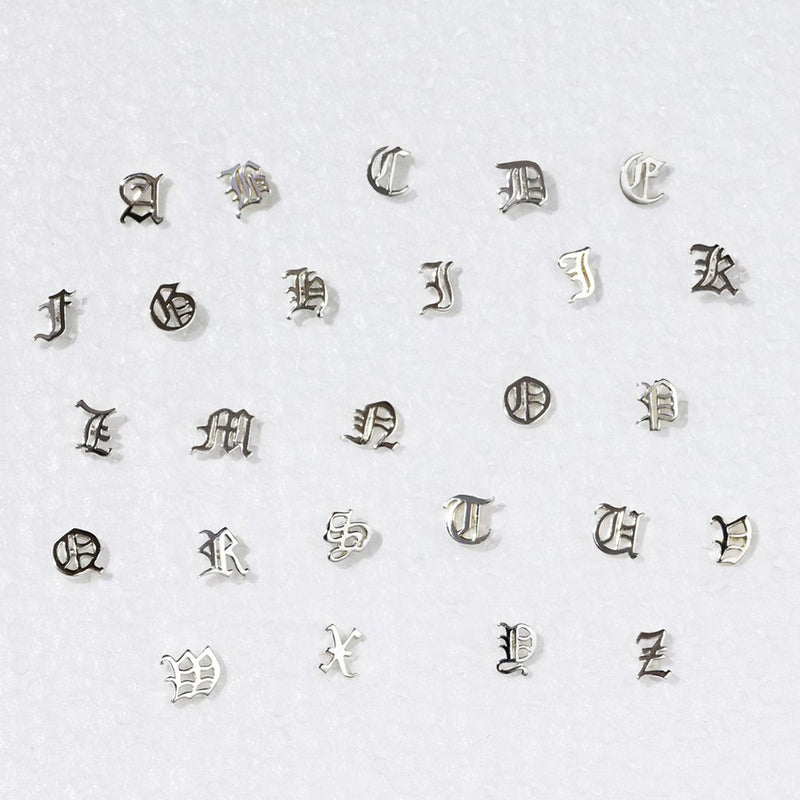 Meadowlark Capital Letter Stud Earring Single - Gold Plated-Earrings-Walker & Hall