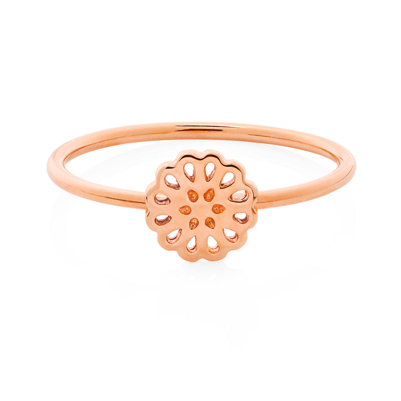 Boh Runga Lotus Ring - Rose Gold-Ring-Walker & Hall
