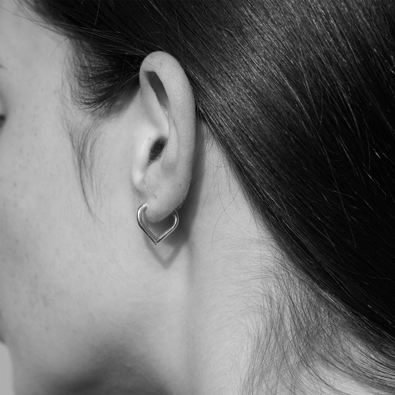 Meadowlark Love Hoops Small - Sterling Silver-Earrings-Walker & Hall
