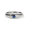 Meadowlark Mini Claude Ring - Sterling Silver & Blue Sapphire-Ring-Walker & Hall