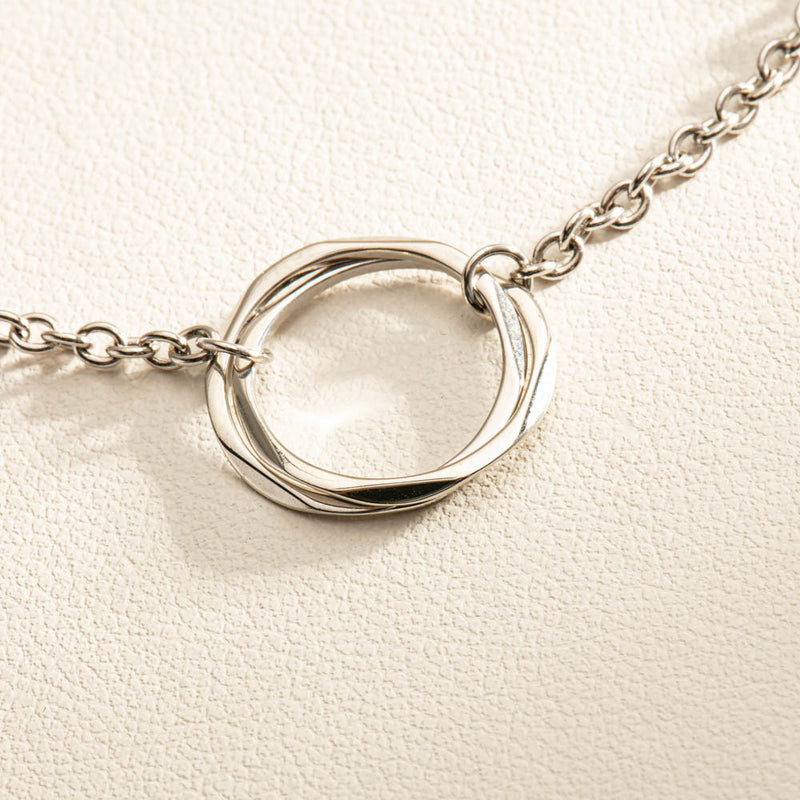 Sterling Silver Mini Entwined Bracelet-Bracelet-Walker & Hall