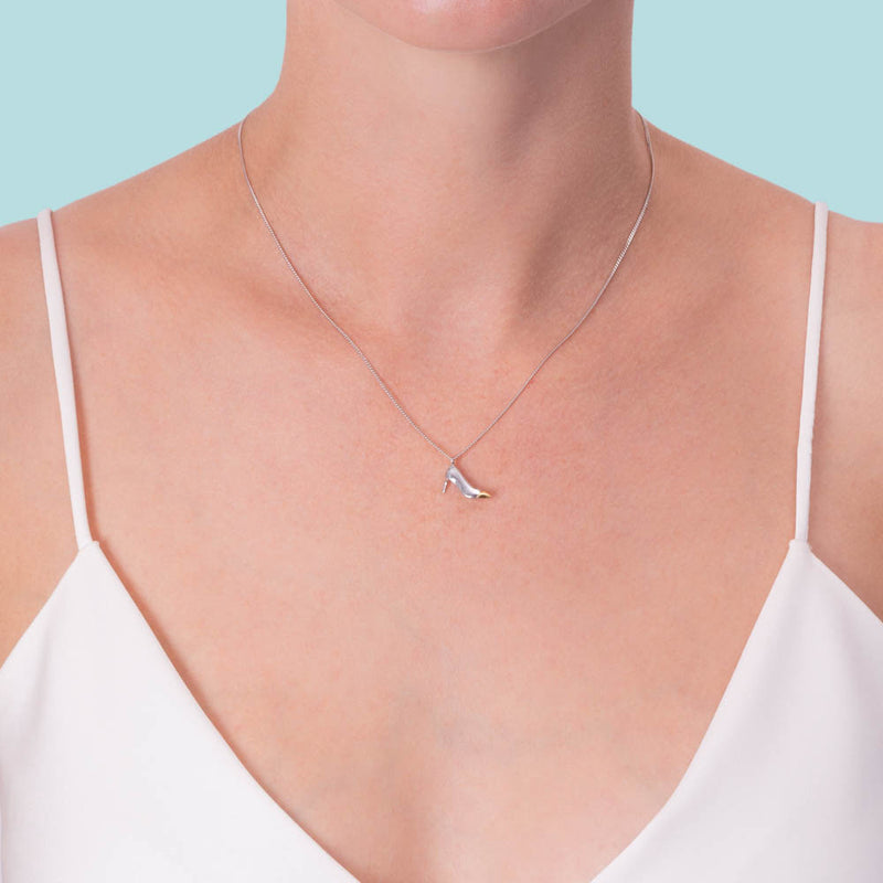 Boh Runga Lola Pendant - Sterling Silver & Gold Plated-Necklace-Walker & Hall