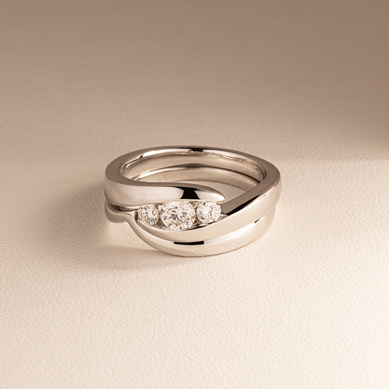 Platinum Diamond Equinox Ring-Ring-Walker & Hall