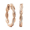 18ct Rose Gold Diamond Sienna Earrings-Earrings-Walker & Hall