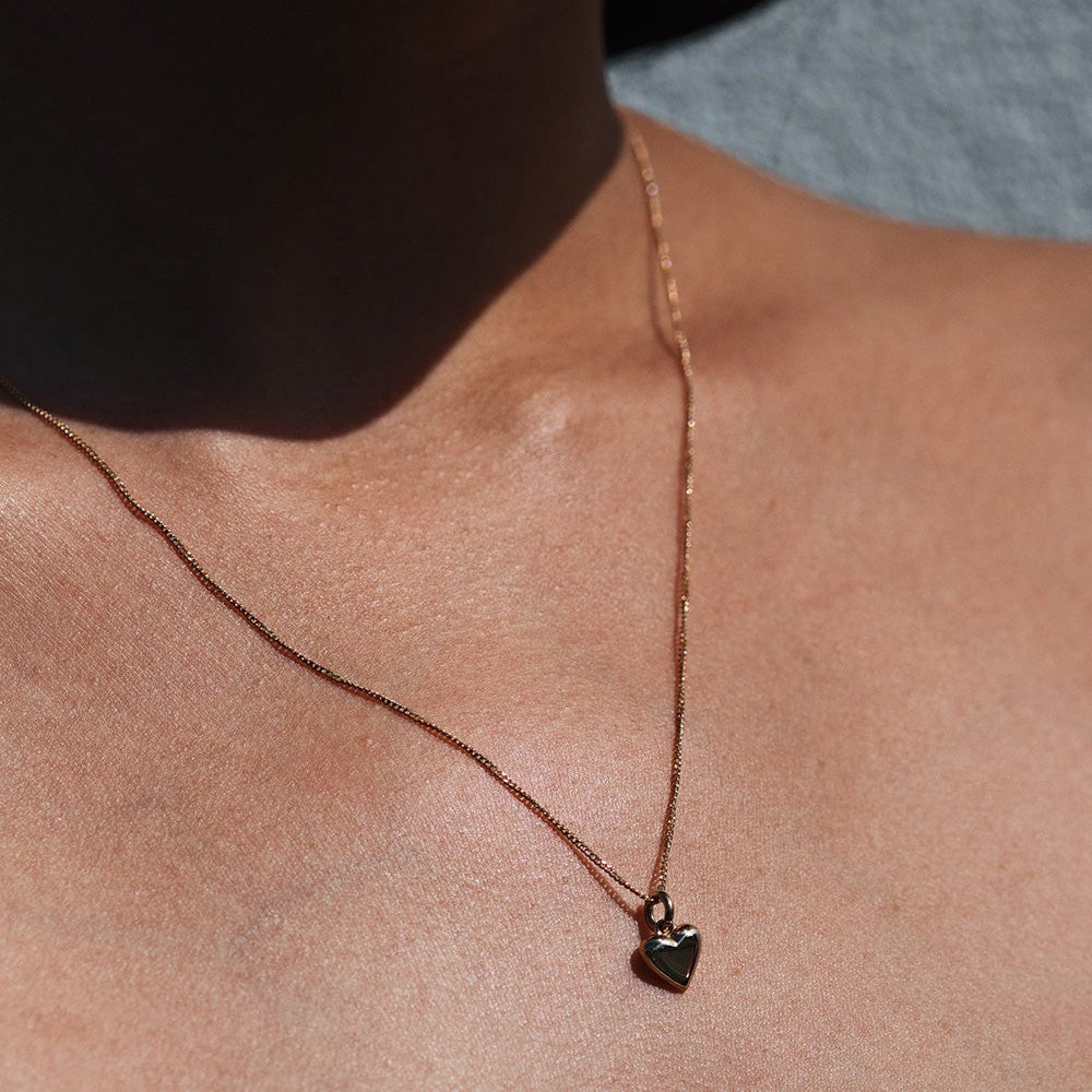Meadowlark Mini Camille Charm Necklace -Gold Plated-Necklace-Walker & Hall