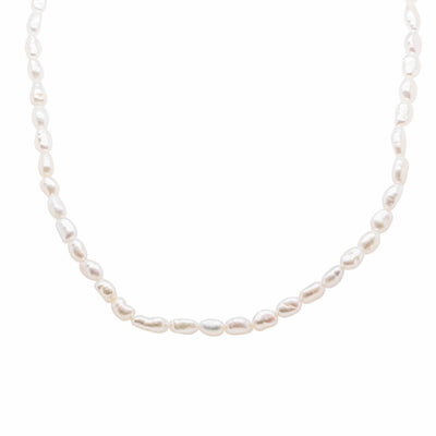 Baby Baroque Pearl Necklace - Sterling Silver-Necklace-Walker & Hall