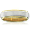Yellow & White Gold Bevelled Edge Ring-Ring-Walker & Hall