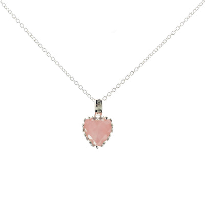 Stolen Girlfriends Club Love Claw Necklace - Sterling Silver & Rose Quartz-Necklace-Walker & Hall