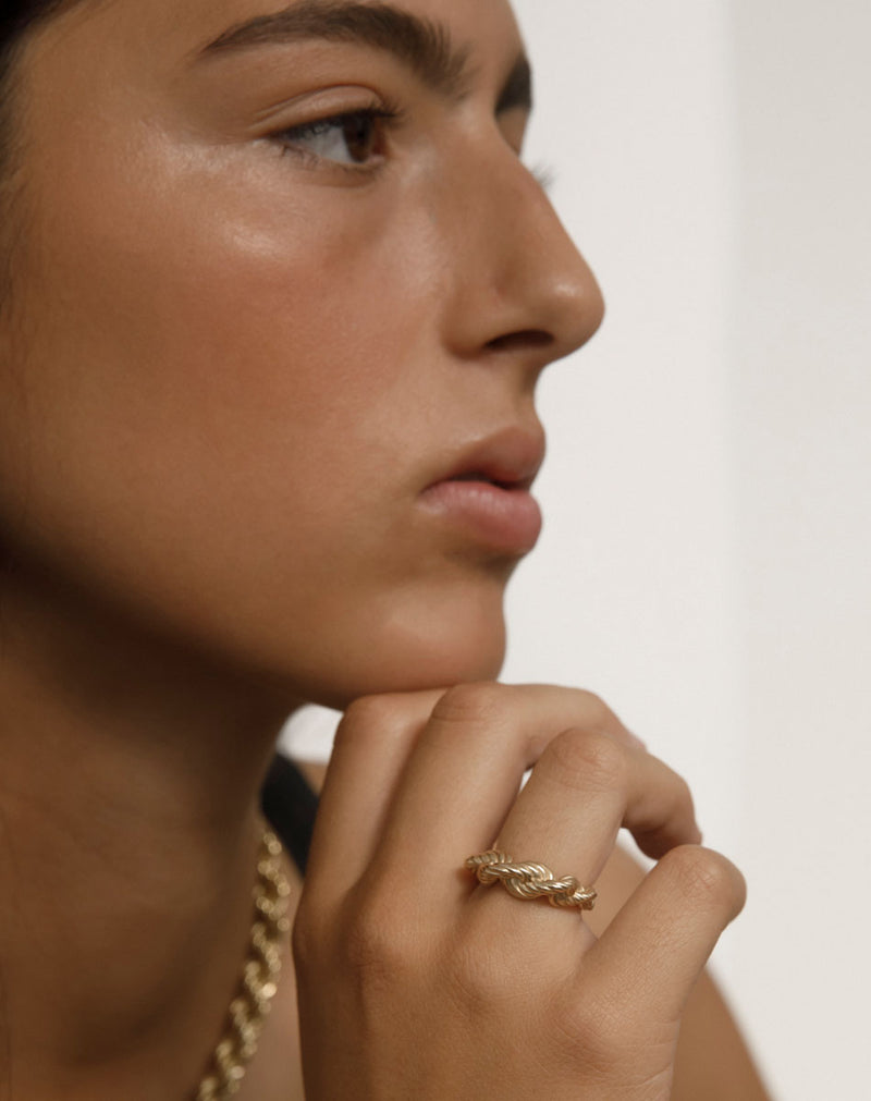 Meadowlark Twisted Rope Ring - Sterling Silver-Ring-Walker & Hall