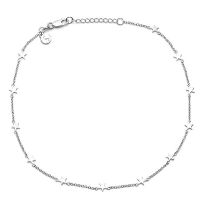 Stolen Girlfriends Club Stolen Star Choker - Sterling Silver-Necklace-Walker & Hall