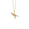 Meadowlark Dinosaur Charm Necklace - Gold Plated-Necklace-Walker & Hall