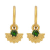 Zoe & Morgan Eos Earrings - Gold Vermeil & Chrome Diopside-Earrings-Walker & Hall