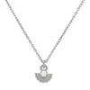 Zoe & Morgan EOS Pendant - Sterling Silver & White Zircon-Necklace-Walker & Hall