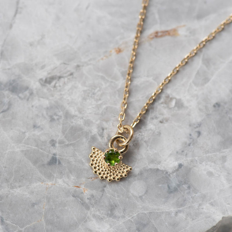 Zoe & Morgan EOS Pendant - Gold Vermeil & Chrome Diopside-Necklace-Walker & Hall