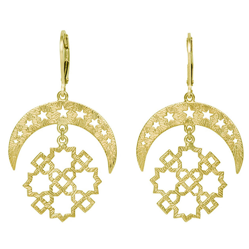 Zoe & Morgan Essaouira Earrings - Gold Vermeil-Earrings-Walker & Hall