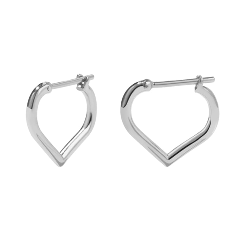 Meadowlark Love Hoops Small - Sterling Silver-Earrings-Walker & Hall
